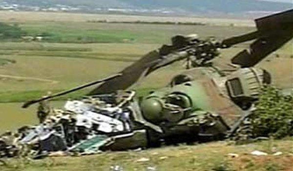 सैन्य हेलीकॉप्टर दुर्घटनाग्रस्त, 13 जवानों की मौत