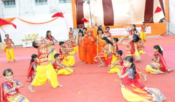 colorful presentations in Annual function 'disha 2015-16' at abu road