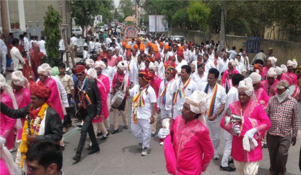 shobha yatra on mahavir jayanti at pali