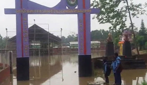 ऊपरी असम के 100 से अधिक गांव बाढ़ से प्रभावित