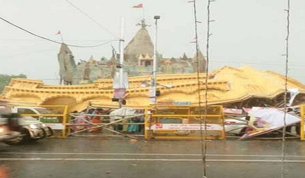 ujjain kumbh as tents collapses after heavy rainfall