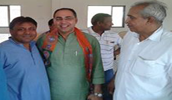 bjp district president with lahoti