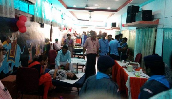 hkh school celebrates 14th foundation day with blood donation camp