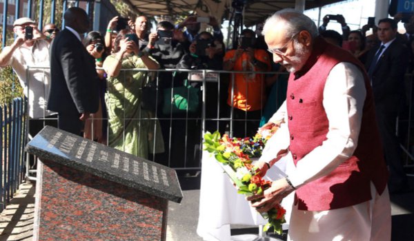 डरबन में पीएम मोदी ने महात्मा गांधी से जुडी यादों को पुनः जीवित किया
