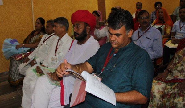 Chief Minister Vasundhara Raje attends bjp meeting in sirohi