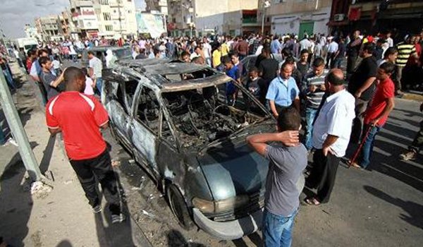 लीबिया में कार बम धमाका, 12 सैनिकों की मौत