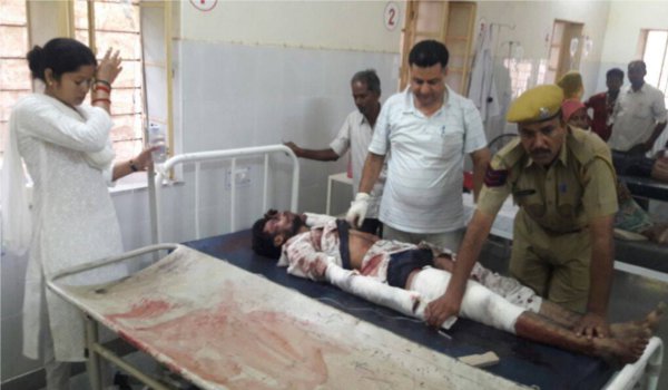 horrific road accident : 8 killed as bus-truck collision in Sirohi