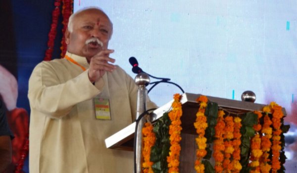rss chief Mohan Bhagwat address married couples in agra