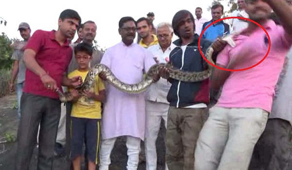 python attack on youth during taking selfie in mount abu