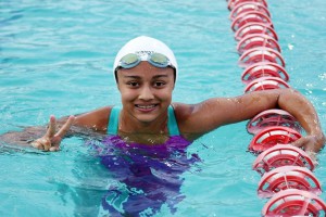 Saloni gold medal in the 200m breaststroke