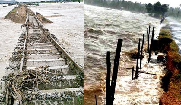 आंध्र प्रदेश में रेलवे ट्रैक पानी में डूबे, रेलसेवा अस्त-व्यस्त आंध्र प्रदेश में रेलवे ट्रैक पानी में डूबे, रेलसेवा अस्त-व्यस्त