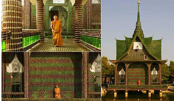 क्या आपने देखा है बीयर की बोतलों से बना ये मंदिर क्या आपने देखा है बीयर की बोतलों से बना ये मंदिर