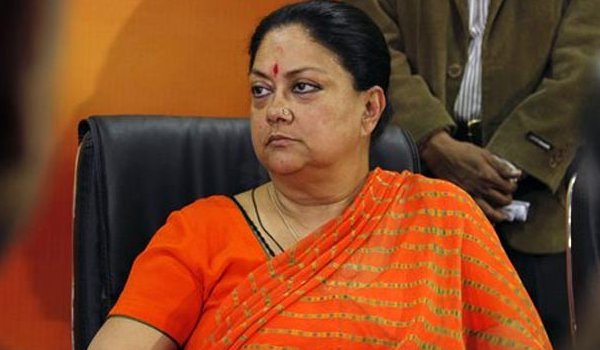 Rajasthan Chief Minister Vasundhara Raje