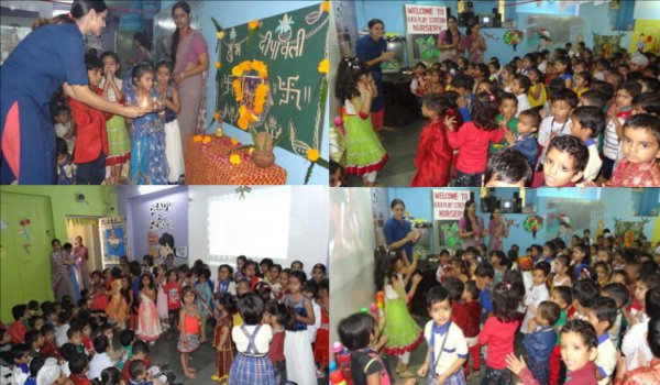 Diwali festival celebrated in HKH public school ajmer