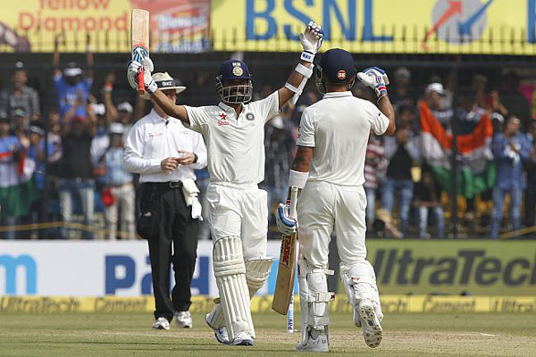 INDvsNZ LIVE: कोहली-रहाणे के बीच हुई रिकॉर्ड साझेदारी, 557 रनों पर घोषित की पारी
