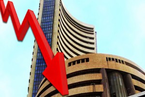 share market closed in the red line and Sensex down 97 points