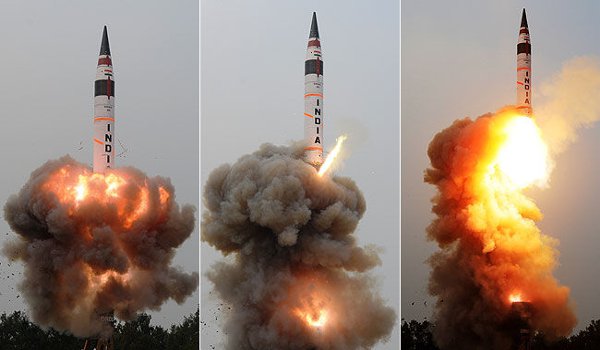 कलाम द्वीप से अग्नि-5 प्रक्षेपास्त्र का सफलतापूर्वक परीक्षण