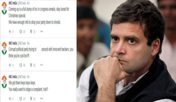राहुल के बाद कांग्रेस का टवीटर अकाउंट हैक, बीजेपी पर शक राहुल के बाद कांग्रेस का टवीटर अकाउंट हैक, बीजेपी पर शक