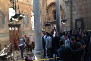 At least 25 dead after bombing at Egypt's main Coptic Christian cathedral
