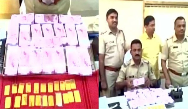 पनवेल में 35 लाख नगद के साथ दो किलो सोना बरामद पनवेल में 35 लाख नगद के साथ दो किलो सोना बरामद