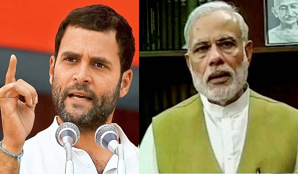 राहुल गांधी और पीएम मोदी एक ही नाव में!