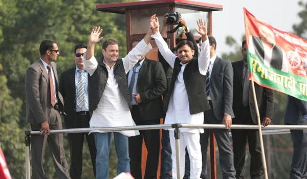 भाजपा ने राहुल-अखिलेश के रोड शो को बताया फ्लाप