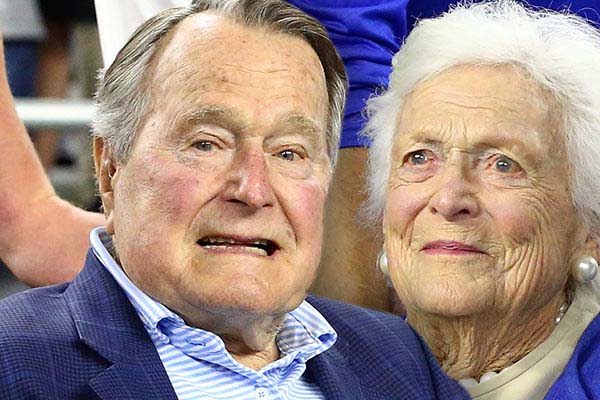 US के पूर्व राष्ट्रपति जार्ज बुश और उनकी पत्नी अस्पताल में भर्ती