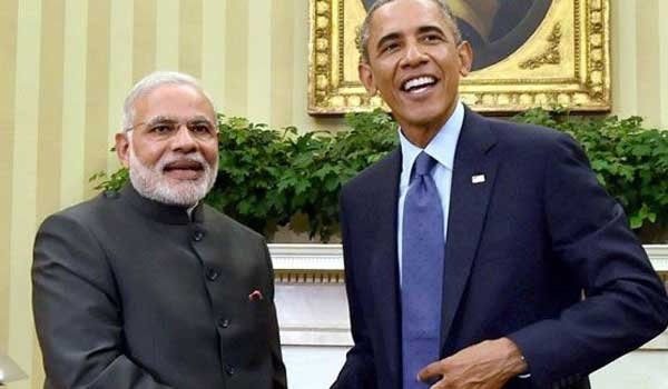 ओबामा ने अमरीका भारत संबंधों की मजबूती के लिए मोदी को दिया धन्यवाद