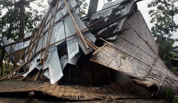 असम : तूफान और ओलावृष्टि भारी क्षति, दो की मौत
