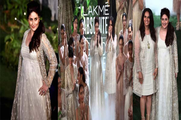 LAKME FASHHION WEEK 2017- बेबो माँ बनने के बाद पहली बार लैक्मे फैशन वीक में किया रैंप वॉक LAKME FASHHION WEEK 2017- बेबो माँ बनने के बाद पहली बार लैक्मे फैशन वीक में किया रैंप वॉक