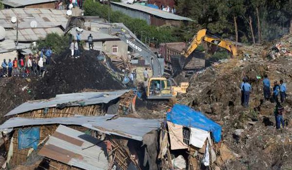 इथोपिया में कचरे का पहाड़ ढहा, 48 लोगों की मौत