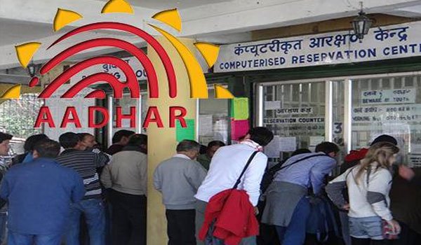 soon, aadhar card will be compulsory for booking train tickets online