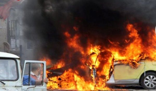 bomb blast rips through passenger bus in Syria's Homs city