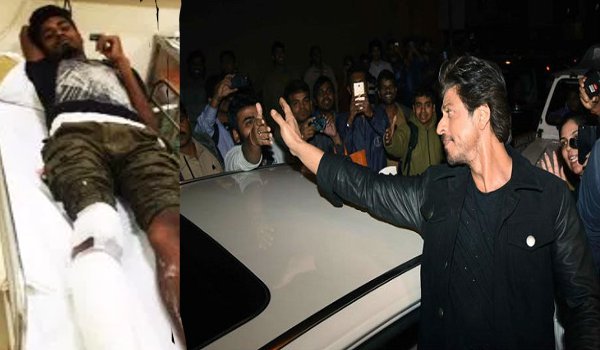शाहरुख खान की कार से टकराकर फोटोग्राफर घायल