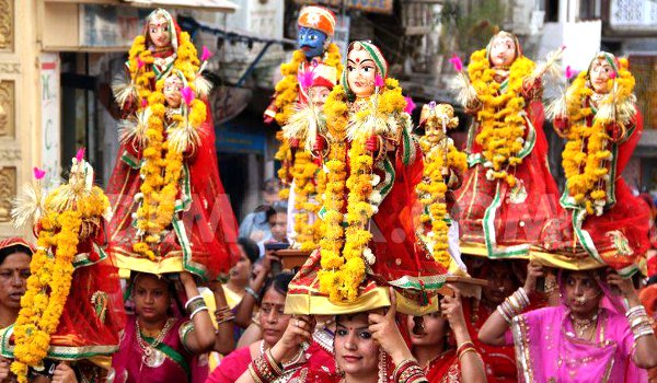 Lord Shiva and Goddess Parvati are worshiped in this festival of Gangaur