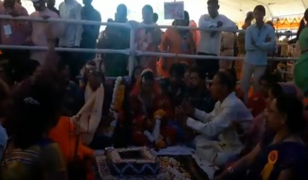 divyang mass marriage function at ujjain