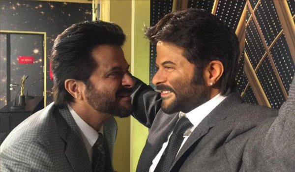 Anil Kapoor unveils his wax statue at madame tussauds Singapore