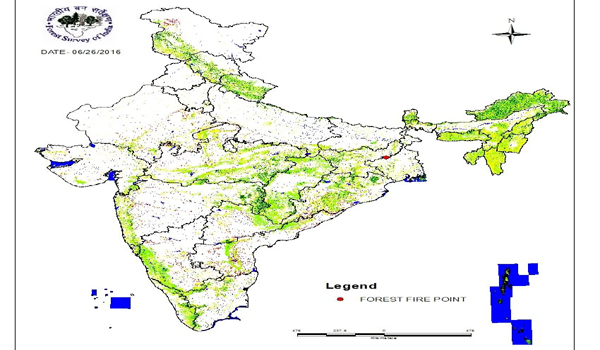 एक्सक्लूसिव: माउण्ट आबू के जंगलों में यहां लगी है आग, नासा की सेटेलाइट से FSI की रिपोर्ट