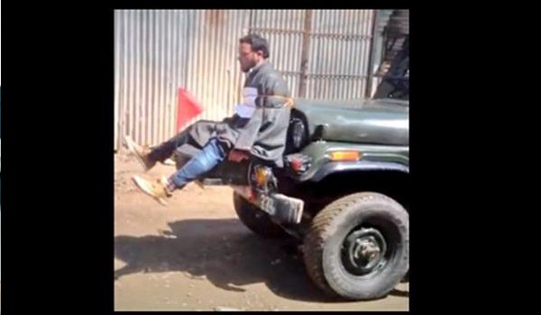 जम्मू-कश्मीर वीडियो में सेना की जीप से बंधे व्यक्ति की हुई पहचान
