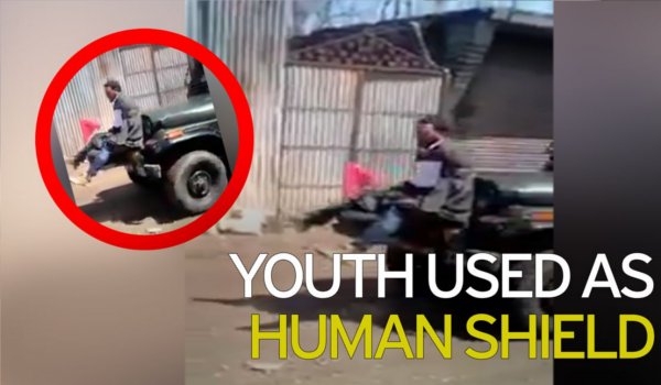 Video : सेना की जीप से बंधे युवक के वीडियो से कश्मीर में गुस्सा