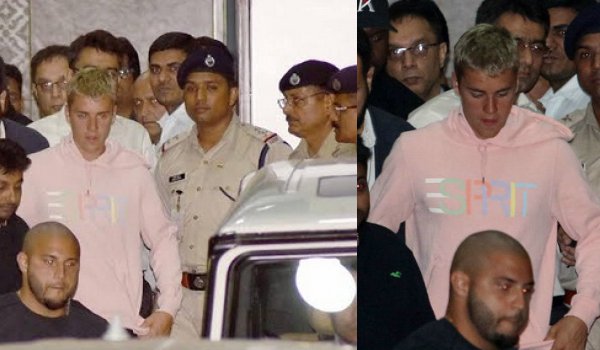 Pop Star Justin Bieber arrives india for Mumbai concert