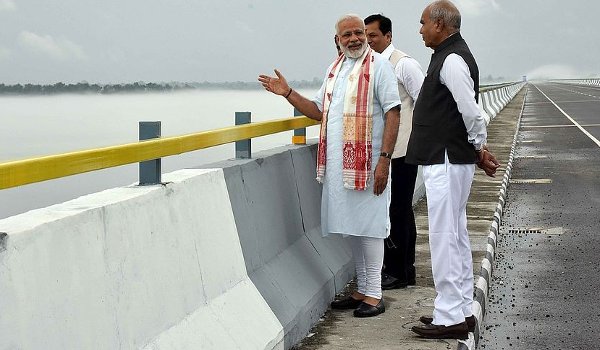 मोदी सरकार के 3 साल : भूपेन हजारिका होगा धोला-सदिया पुल का नाम
