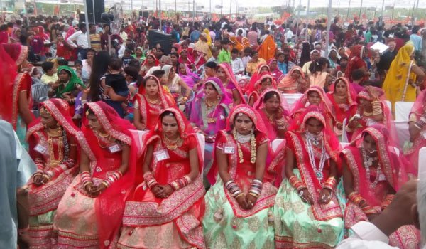 shri ram janki vivah samiti and Sewa Bharati jointly organises 7th mass marriage function in jaipur