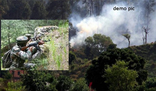 कश्मीर के राजौरी सेक्टर में नियंत्रण रेखा पर गोलीबारी