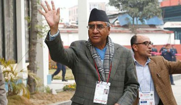 नेपाल के प्रधानमंत्री पद के लिए देउबा एकमात्र उम्मीदवार