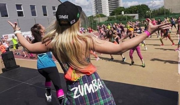 Zumba presenter Maria Browning