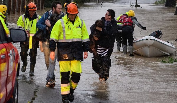 न्यूजीलैंड में भीषण बाढ़ के कारण आपातकाल घोषित
