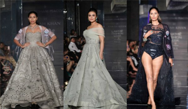 लैक्मे फैशन वीक में प्रीति जिंटा ने किया रैंप वॉक