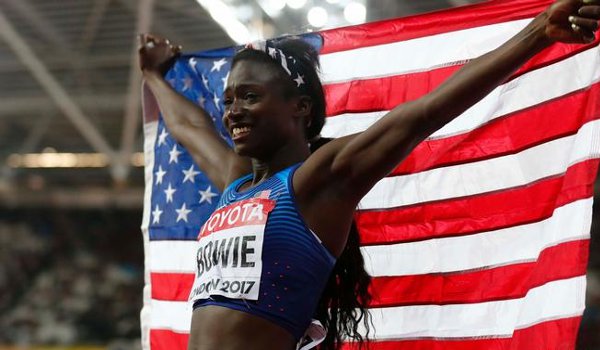 अमरीकी महिला धावक बोवी ने जीता 100 मीटर में स्वर्ण