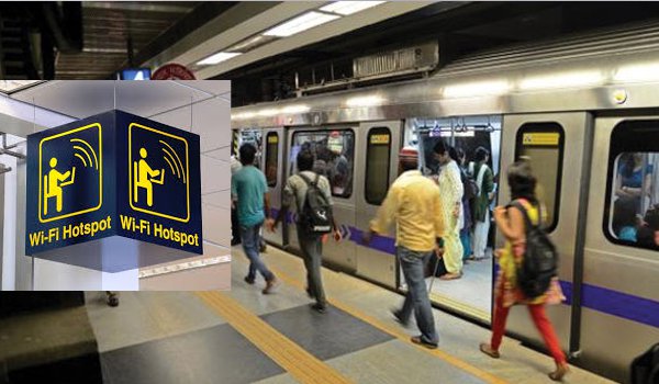दिल्ली में ब्लू लाइन मेट्रो स्टेशनों पर निशुल्क वाईफाई सेवा शुरू